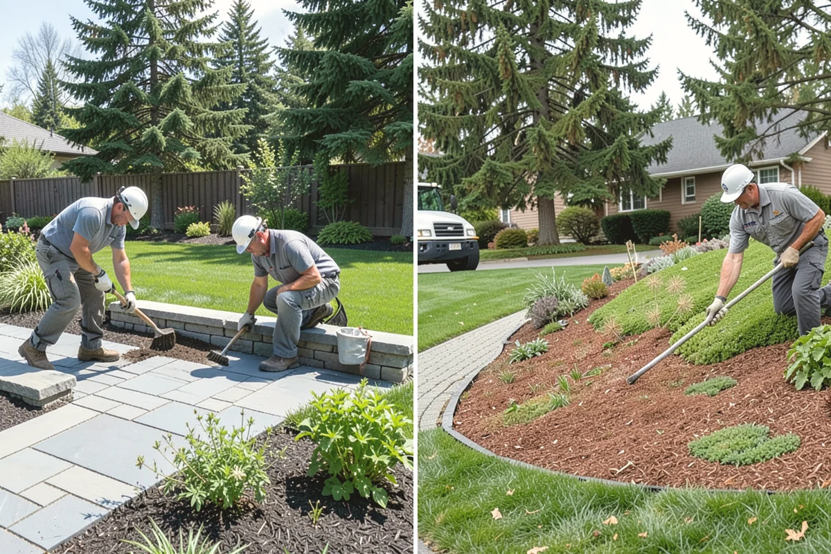 Landscape Fabric Installation in Tacoma, Pierce County, WA - Clear the bed and pull existing weeds to the root
