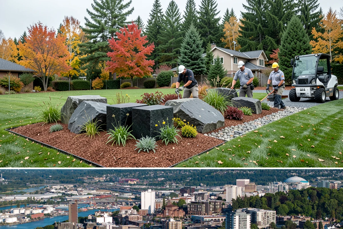 Landscape Fabric Installation in Tacoma, Pierce County, WA - Install any time the ground isn't frozen, though spring and early fall let you get ahead of the heaviest weed-germination windows.