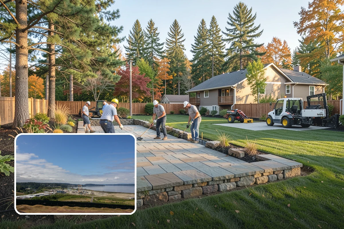 Landscape Fabric Installation in University Place, Pierce County, WA - Blocks aggressive PNW weeds while allowing water to drain through