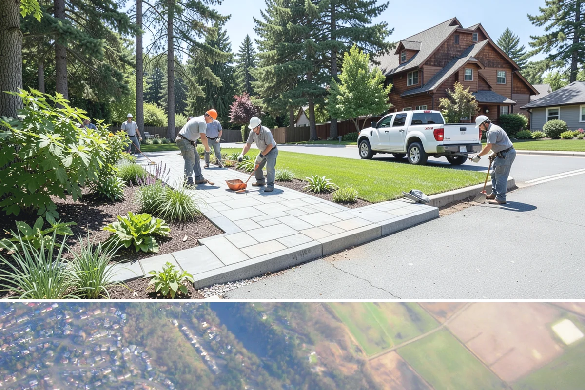 Landscape Lighting Installation in Algona, King County, WA - Can be installed year-round