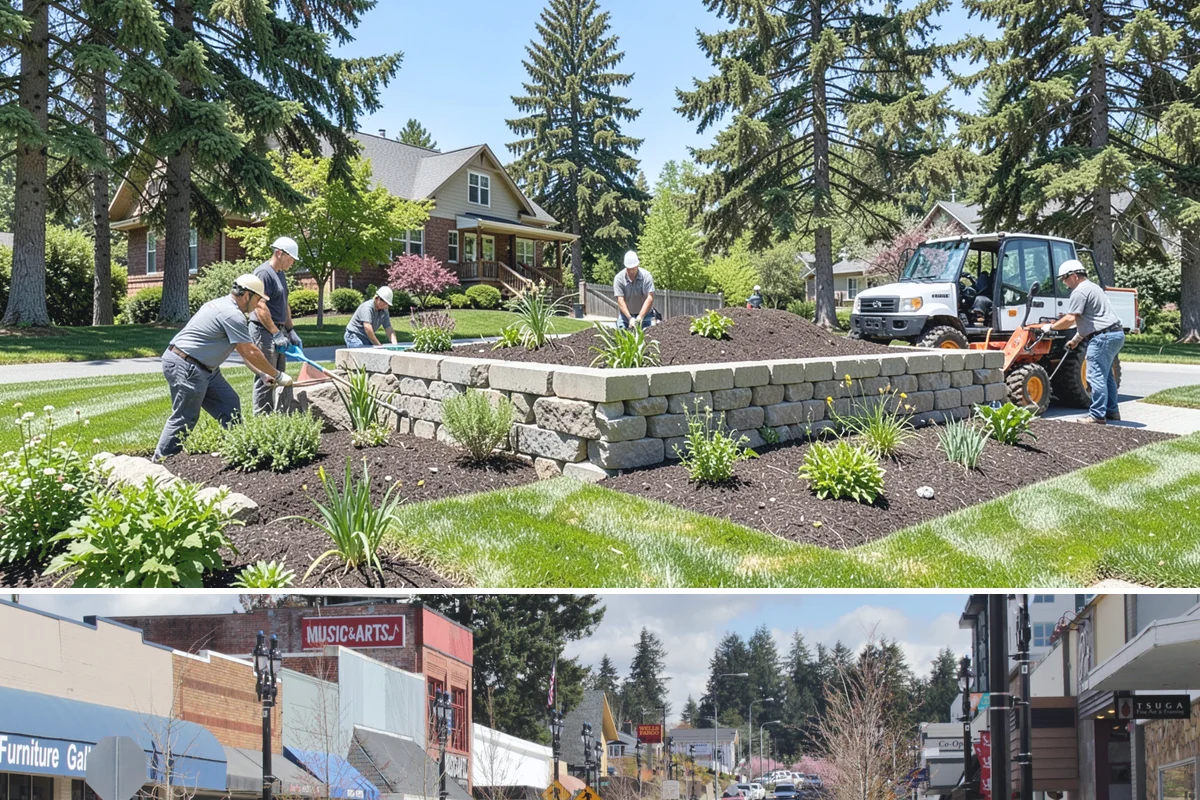 Landscape Lighting Installation in Bothell, King County, WA - Can be installed year-round