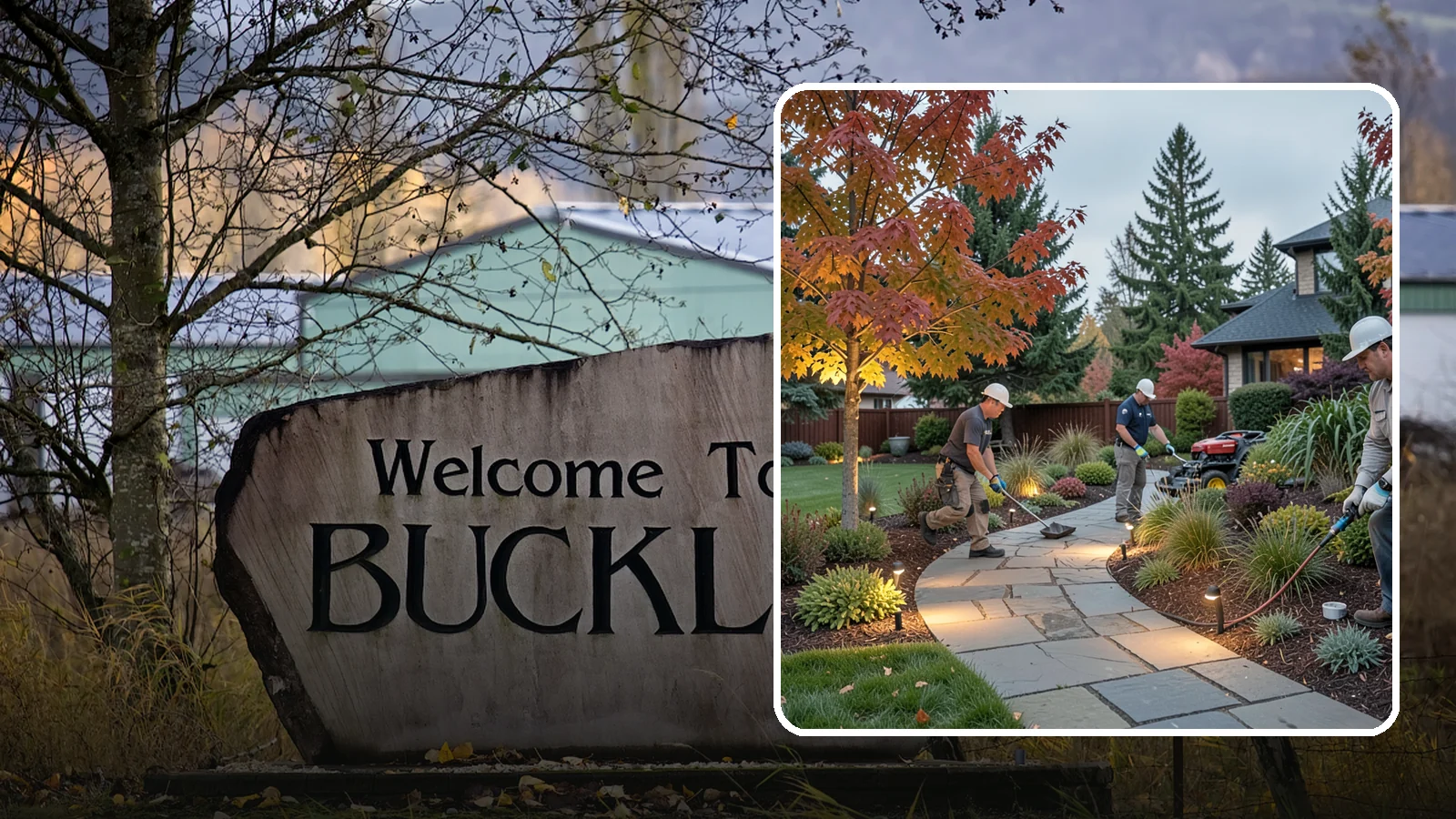 Landscape Lighting Installation in Buckley, Pierce County, WA - Professionally designed landscape lighting that adds beauty, safety, and hours of usable evening space.