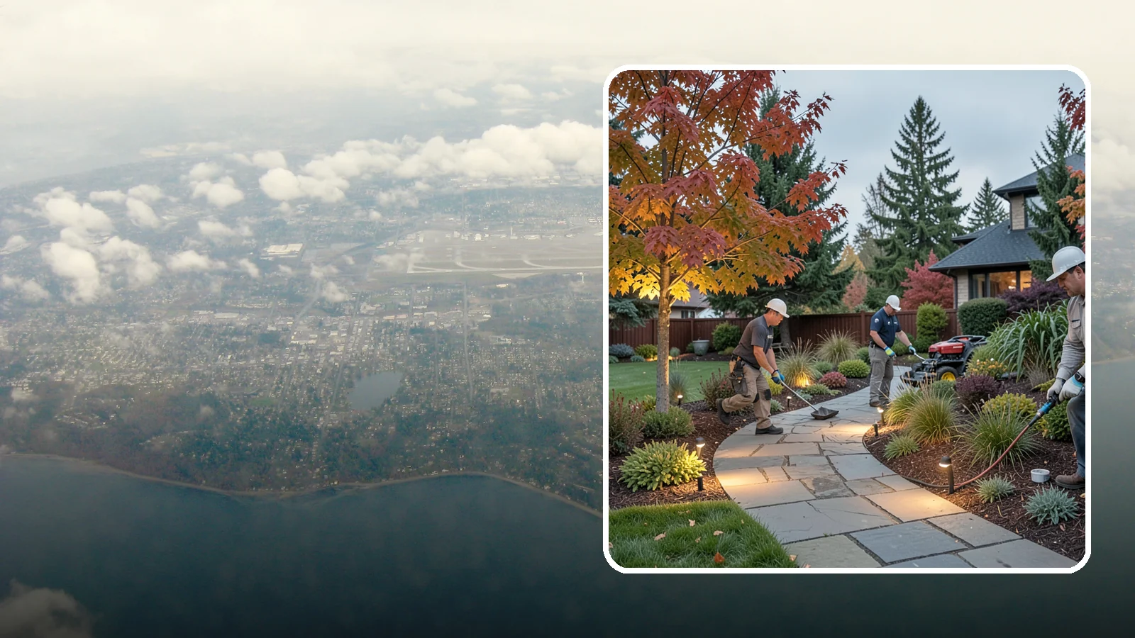 Landscape Lighting Installation in Burien, King County, WA - Professionally designed landscape lighting that adds beauty, safety, and hours of usable evening space.
