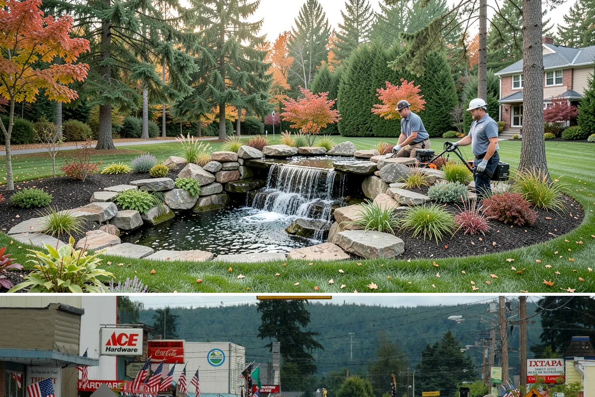 Landscape Lighting Installation in Carnation, King County, WA - Can be installed year-round