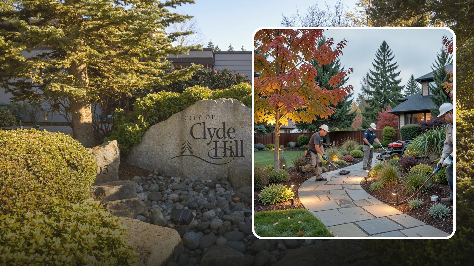 Landscape Lighting Installation in Clyde Hill, King County, WA - Professionally designed landscape lighting that adds beauty, safety, and hours of usable evening space.