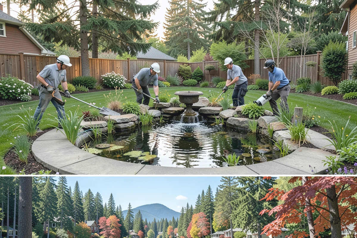 Landscape Lighting Installation in Covington, King County, WA - Can be installed year-round