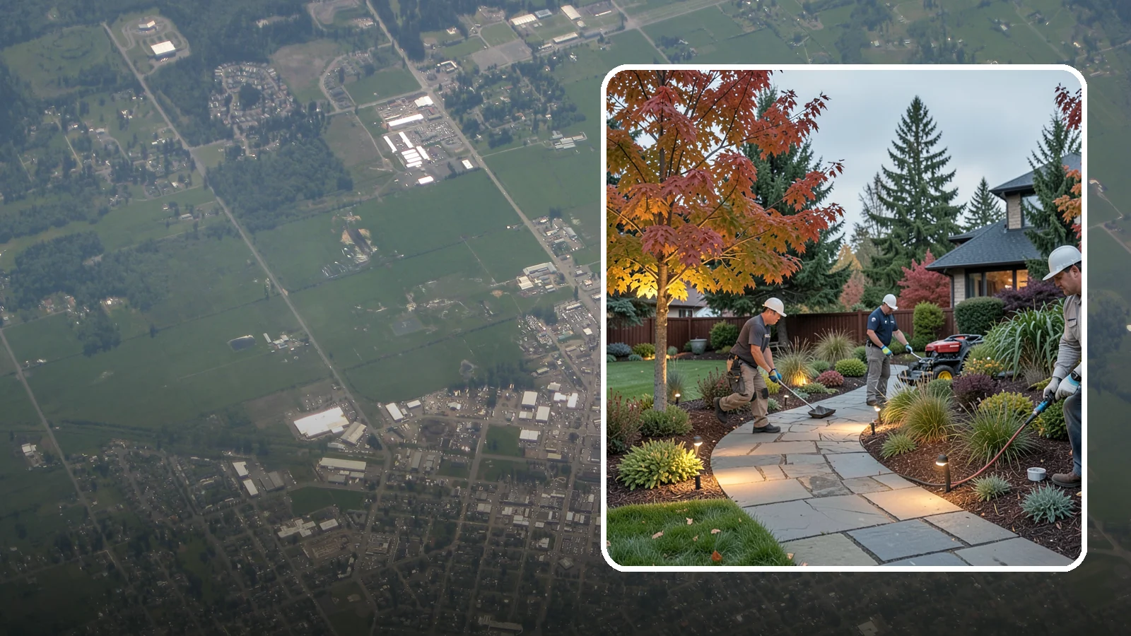 Landscape Lighting Installation in Enumclaw, King County, WA - Professionally designed landscape lighting that adds beauty, safety, and hours of usable evening space.