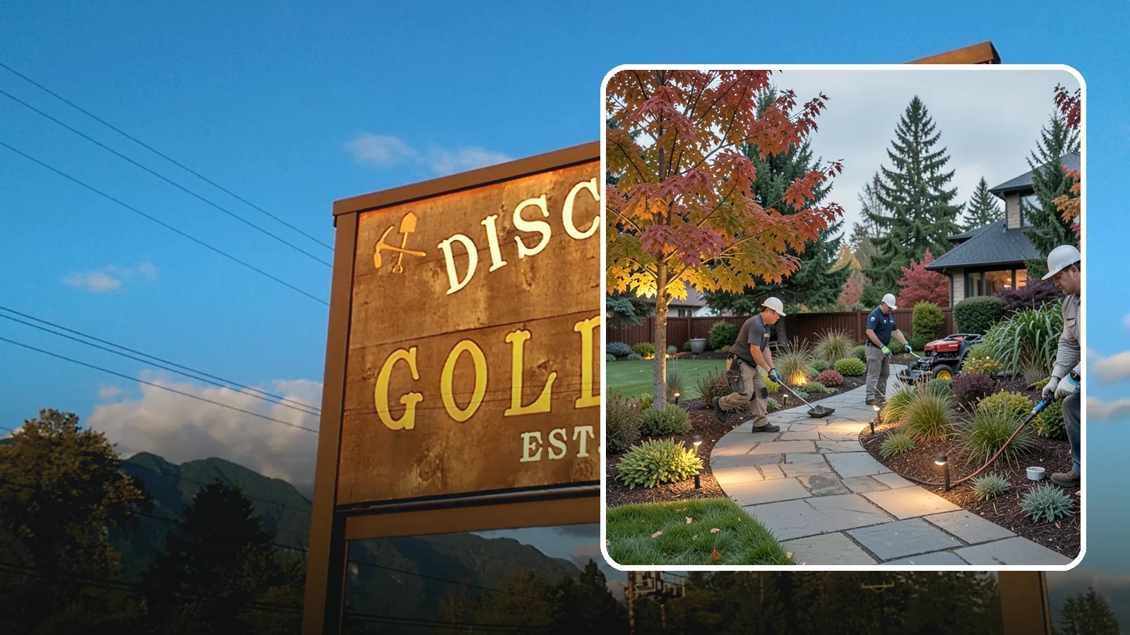 Landscape Lighting Installation in Gold Bar, Snohomish County, WA - Professionally designed landscape lighting that adds beauty, safety, and hours of usable evening space.