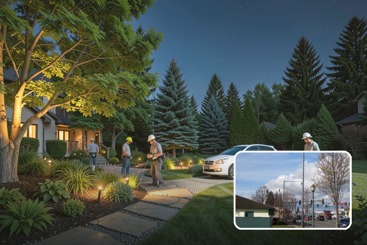 Landscape Lighting Installation in Marysville, Snohomish County, WA - Beauty, safety, and evening usability