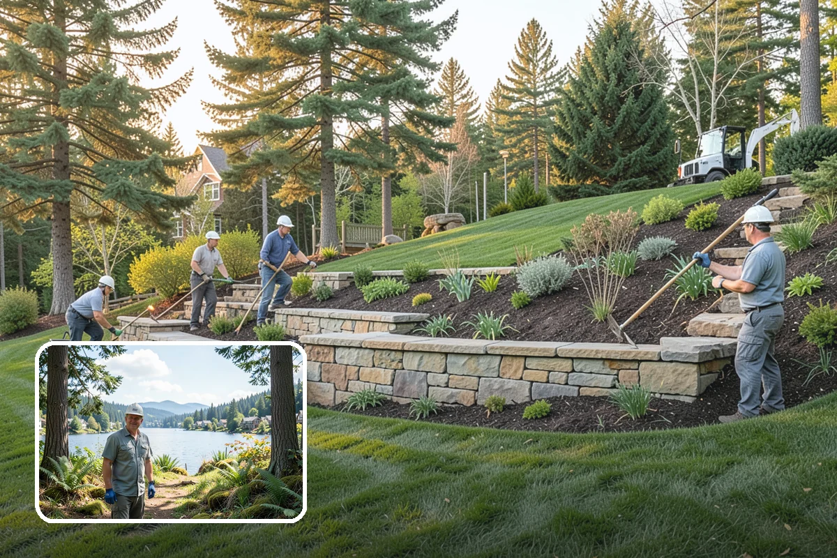 Landscape Lighting Installation in Milton, King County, WA - Beauty, safety, and evening usability