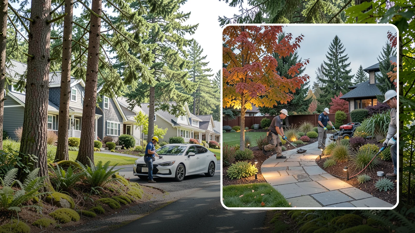 Landscape Lighting Installation in Normandy Park, King County, WA - Professionally designed landscape lighting that adds beauty, safety, and hours of usable evening space.
