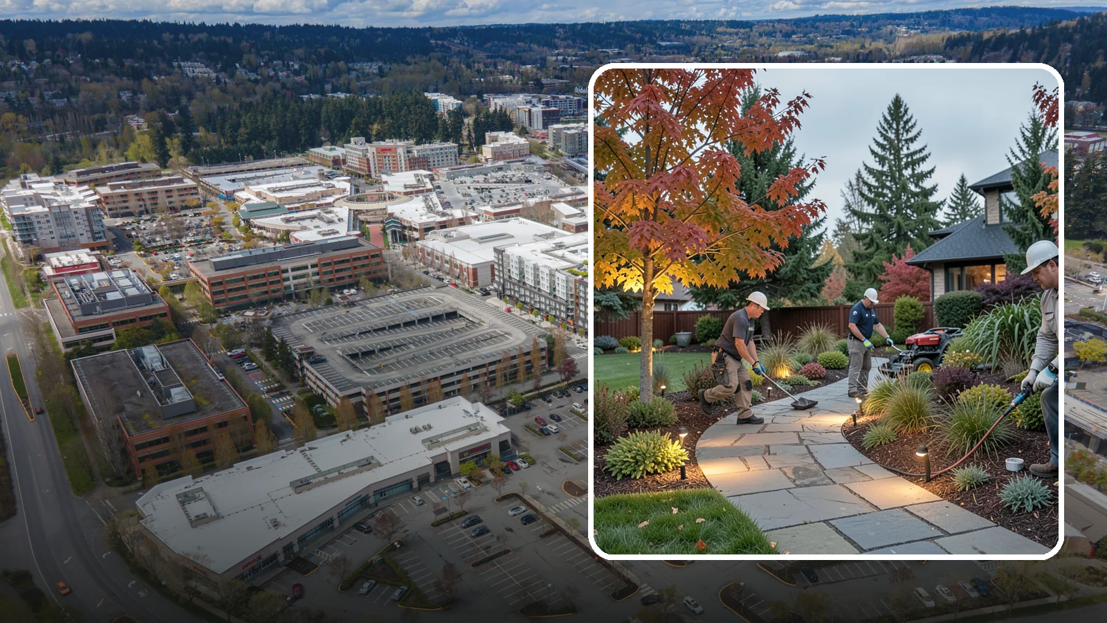 Landscape Lighting Installation in Redmond, King County, WA - Professionally designed landscape lighting that adds beauty, safety, and hours of usable evening space.