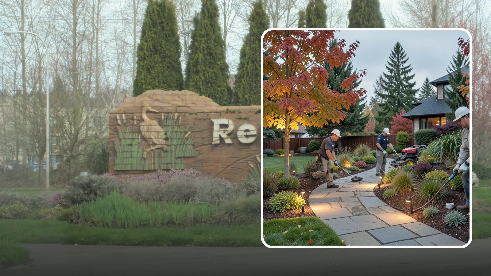 Landscape Lighting Installation in Renton, King County, WA - Professionally designed landscape lighting that adds beauty, safety, and hours of usable evening space.