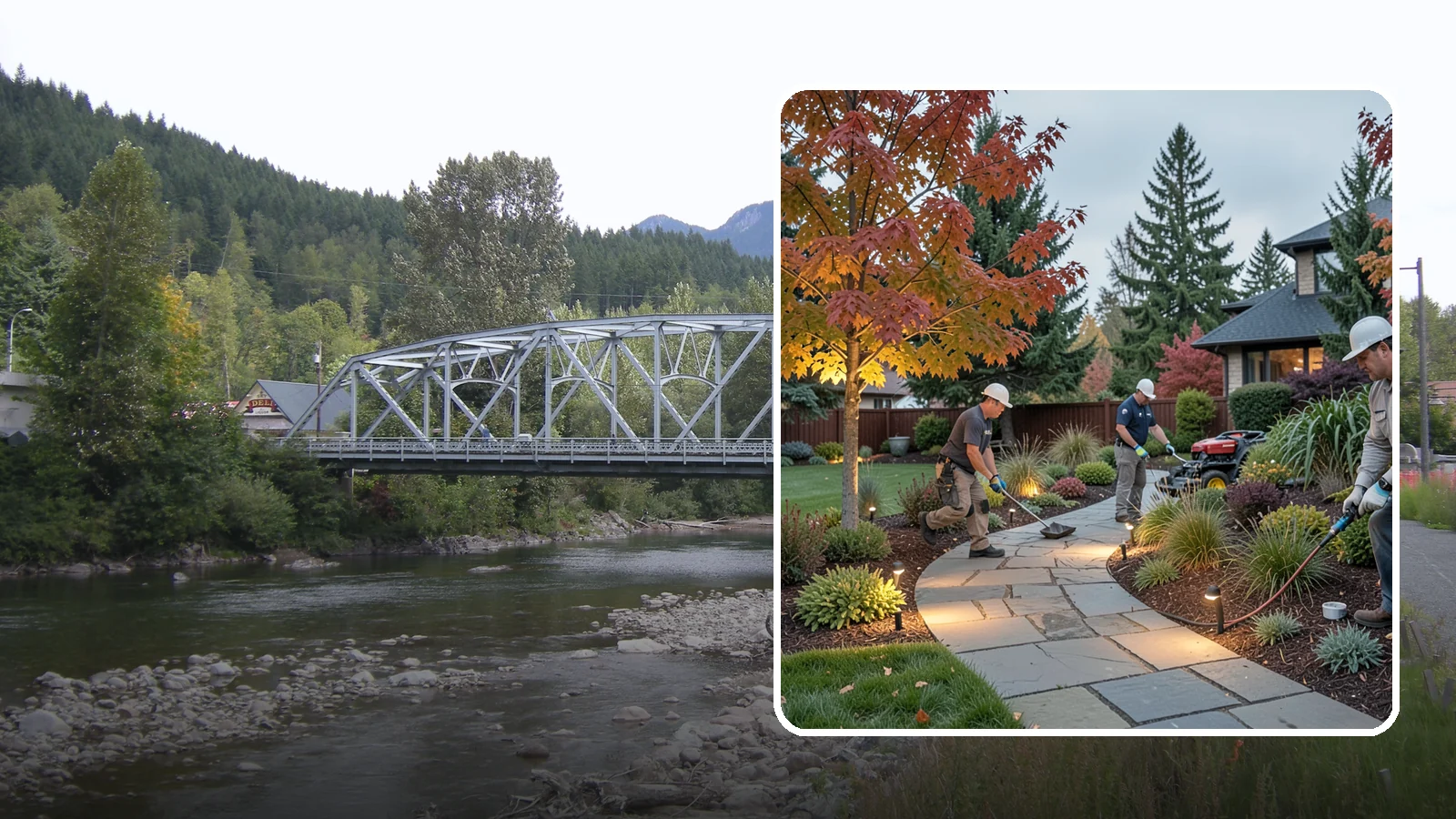 Landscape Lighting Installation in Skykomish, King County, WA - Professionally designed landscape lighting that adds beauty, safety, and hours of usable evening space.