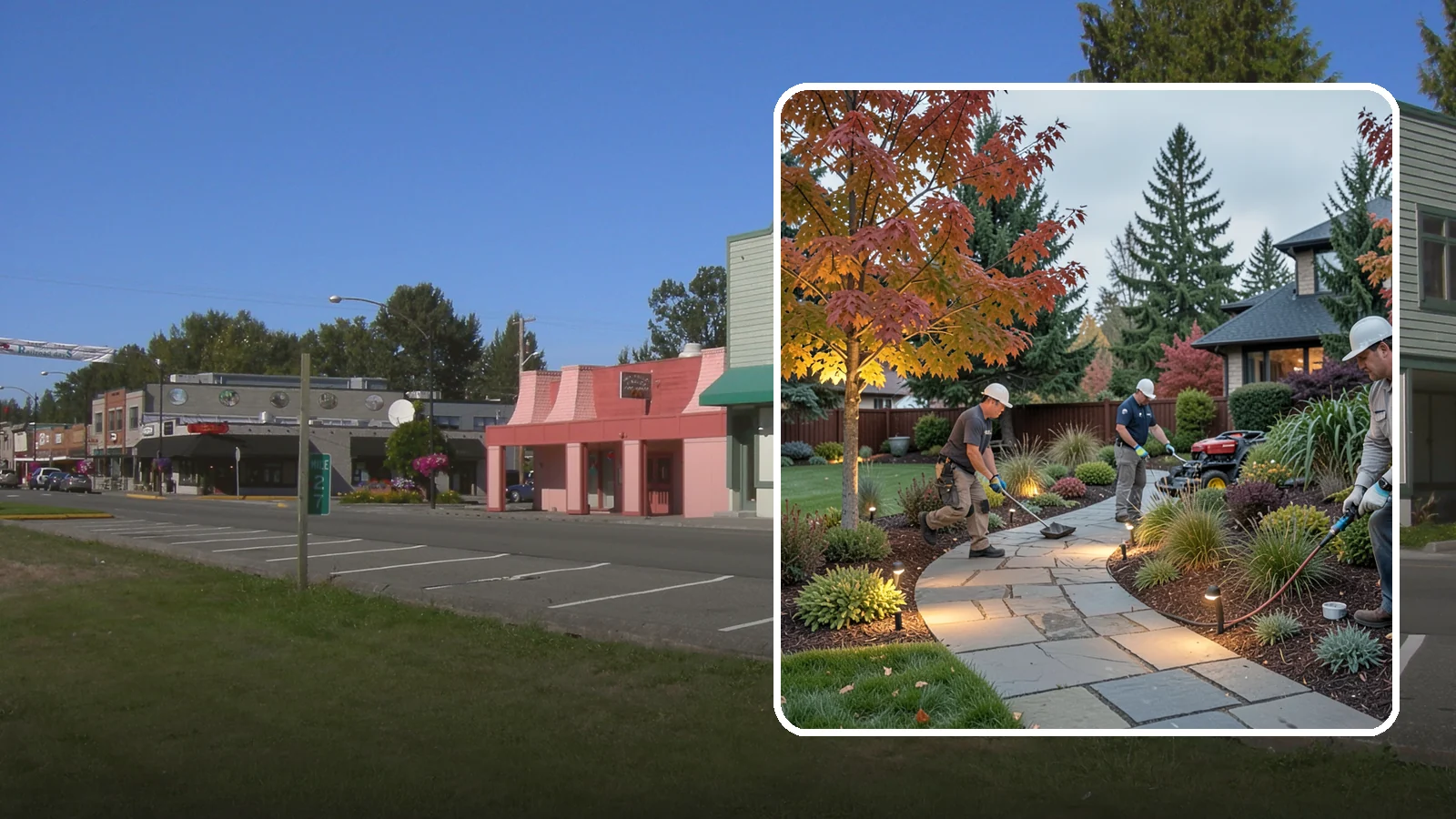 Landscape Lighting Installation in Snoqualmie, King County, WA - Professionally designed landscape lighting that adds beauty, safety, and hours of usable evening space.