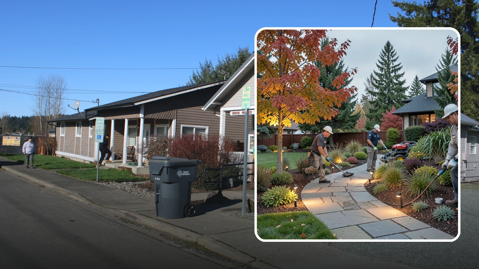 Landscape Lighting Installation in South Prairie, Pierce County, WA - Professionally designed landscape lighting that adds beauty, safety, and hours of usable evening space.