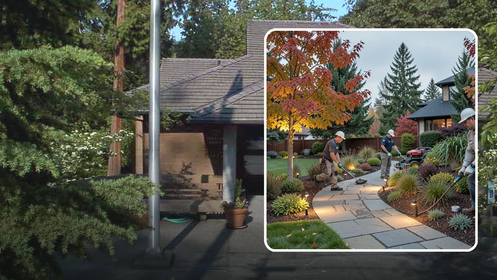Landscape Lighting Installation in Yarrow Point, King County, WA - Professionally designed landscape lighting that adds beauty, safety, and hours of usable evening space.