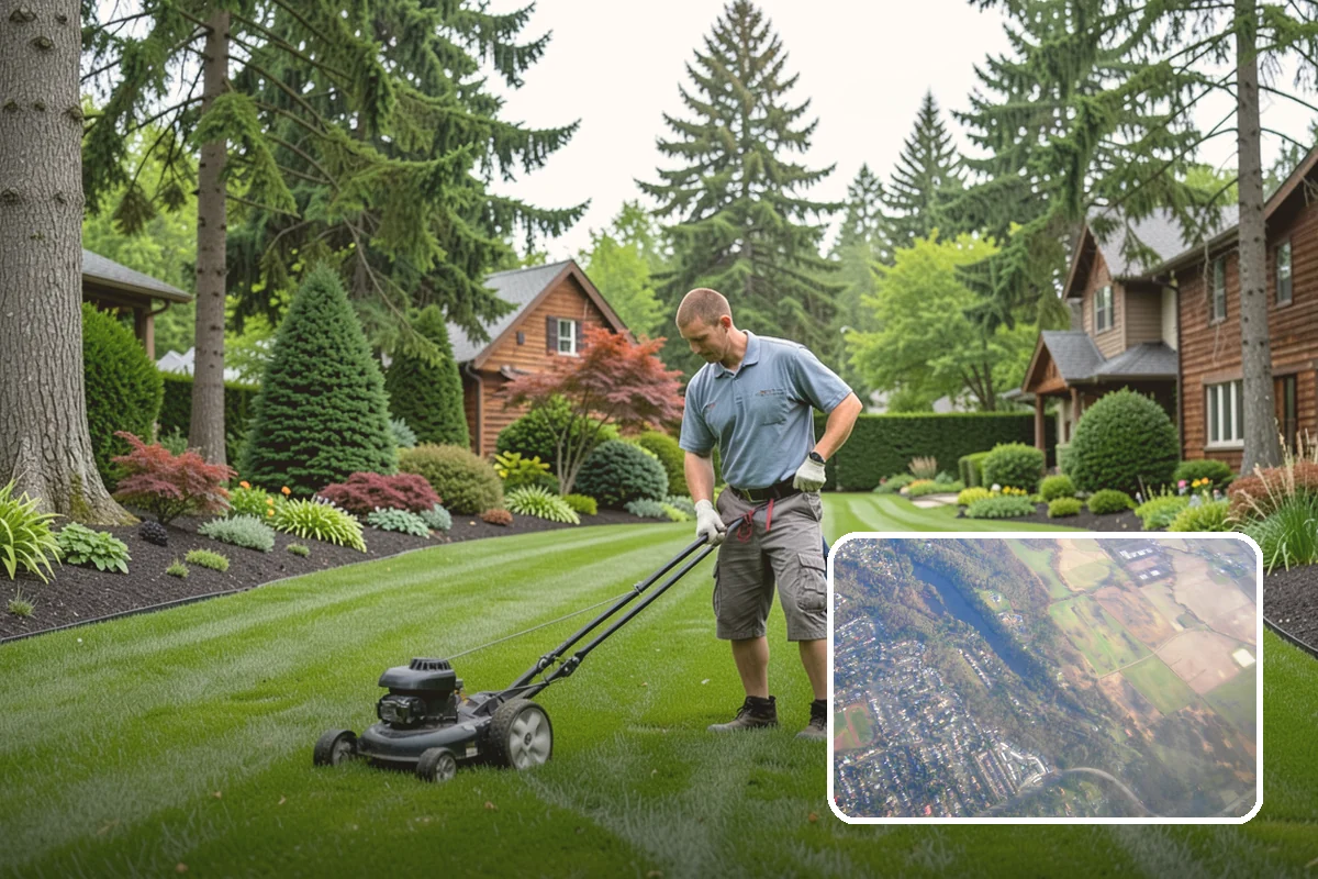 Landscape Renovation in Algona, King County, WA - Fresh, cohesive design that respects mature plantings