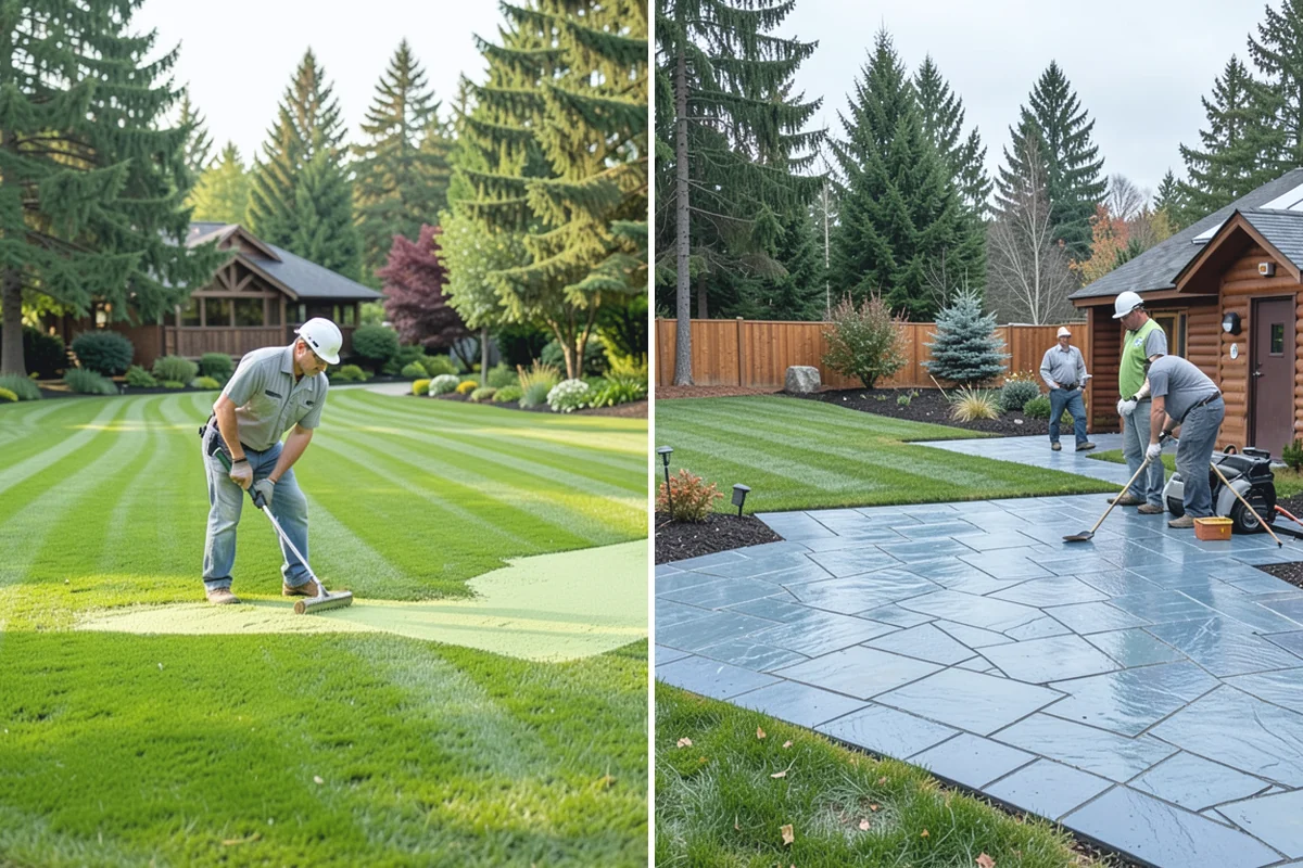 Landscape Renovation in Beaux Arts Village, King County, WA - Walk the property and assess existing plantings and grade