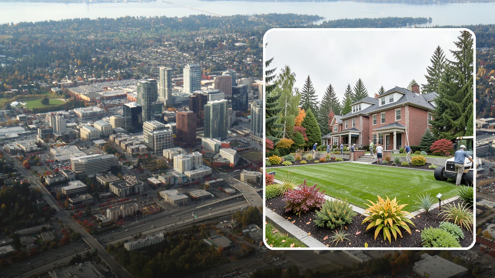 Landscape Renovation in Bellevue, King County, WA - We reimagine and rebuild tired, overgrown yards into cohesive landscapes suited to the Pacific Northwest.