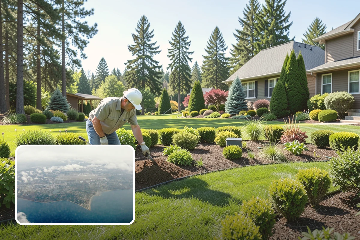 Landscape Renovation in Burien, King County, WA - Fresh, cohesive design that respects mature plantings