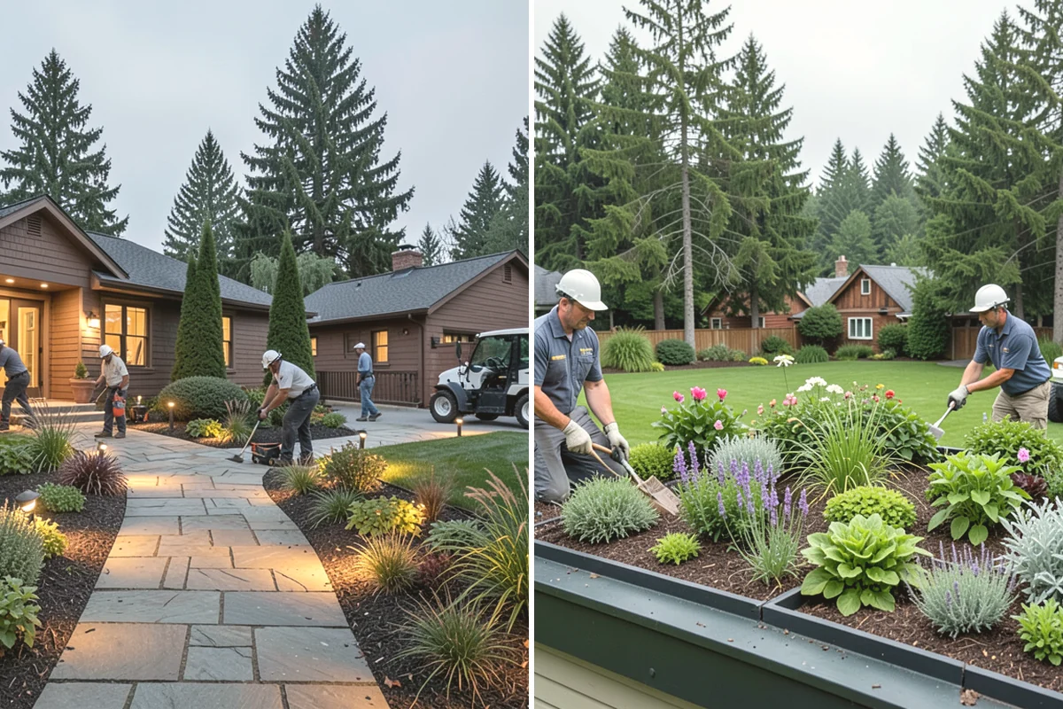 Landscape Renovation in Burien, King County, WA - Walk the property and assess existing plantings and grade
