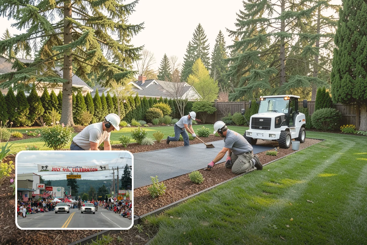 Landscape Renovation in Carnation, King County, WA - Fresh, cohesive design that respects mature plantings