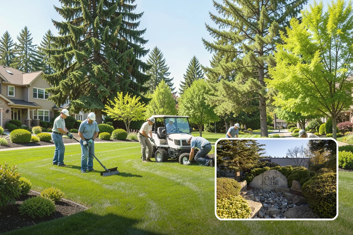 Landscape Renovation in Clyde Hill, King County, WA - Fresh, cohesive design that respects mature plantings