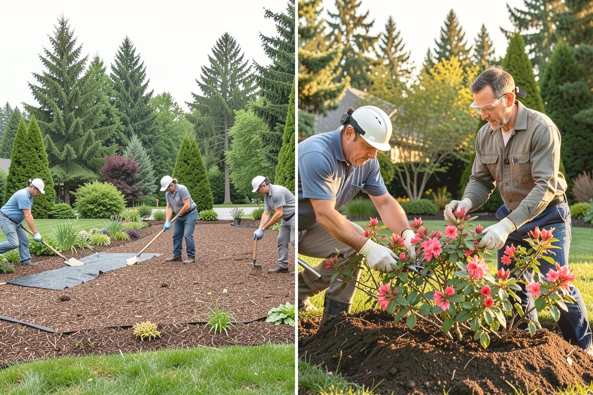 Landscape Renovation in Covington, King County, WA - Walk the property and assess existing plantings and grade
