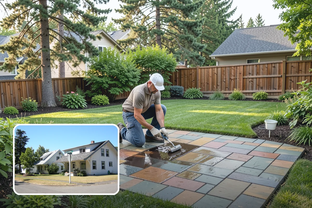 Landscape Renovation in DuPont, Pierce County, WA - Fresh, cohesive design that respects mature plantings