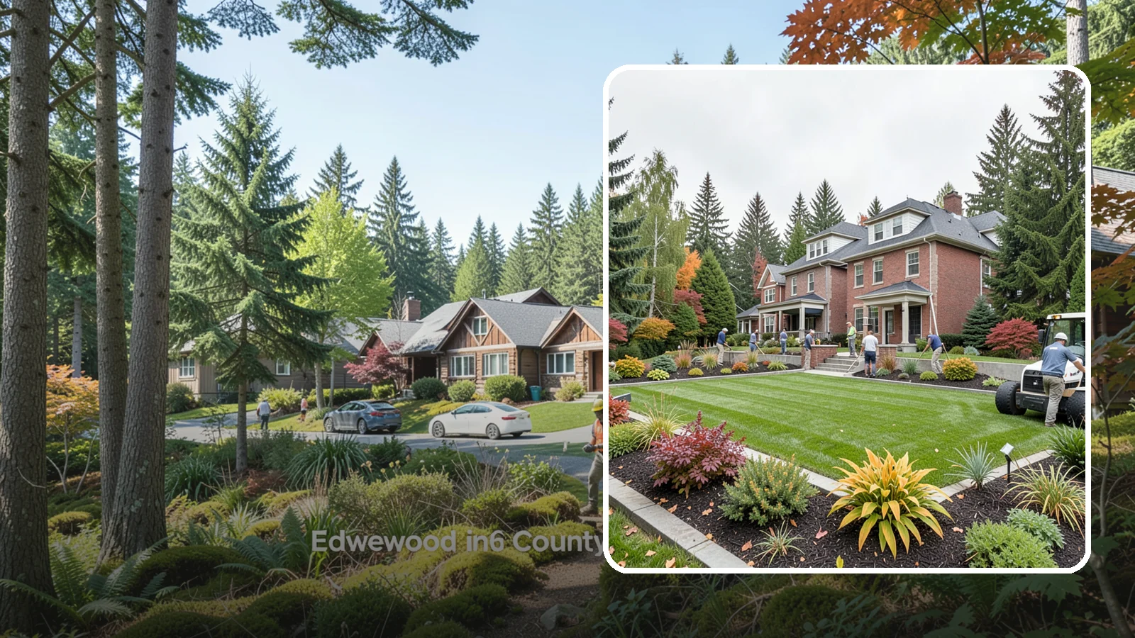Landscape Renovation in Edgewood, Pierce County, WA - We reimagine and rebuild tired, overgrown yards into cohesive landscapes suited to the Pacific Northwest.