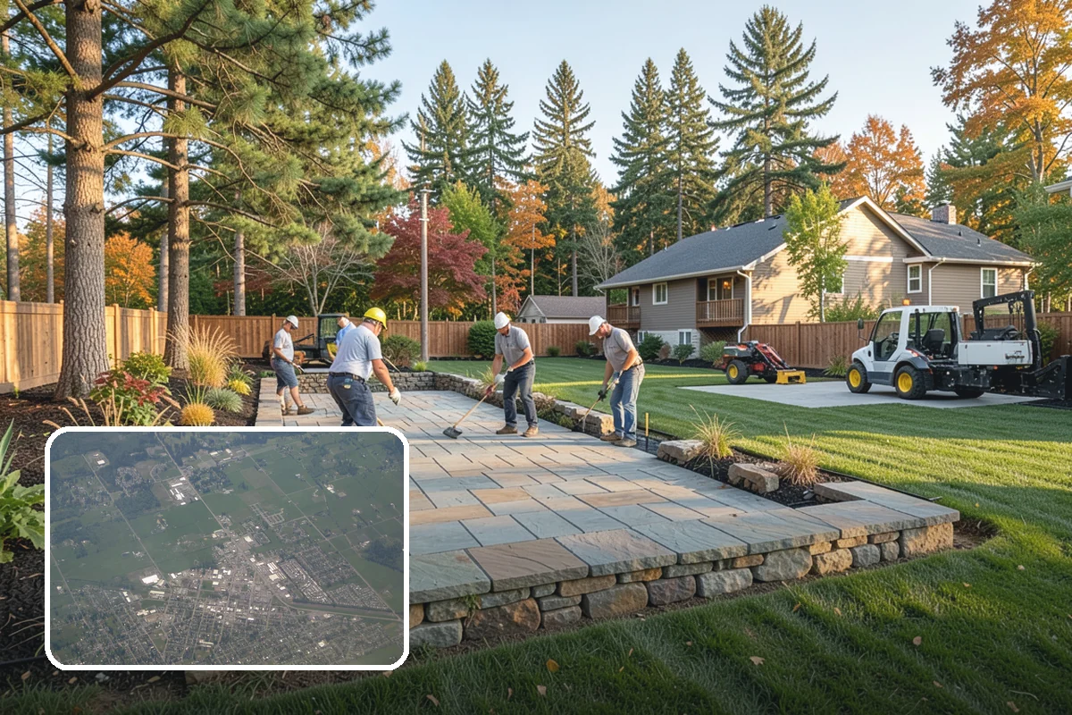 Landscape Renovation in Enumclaw, King County, WA - Fresh, cohesive design that respects mature plantings