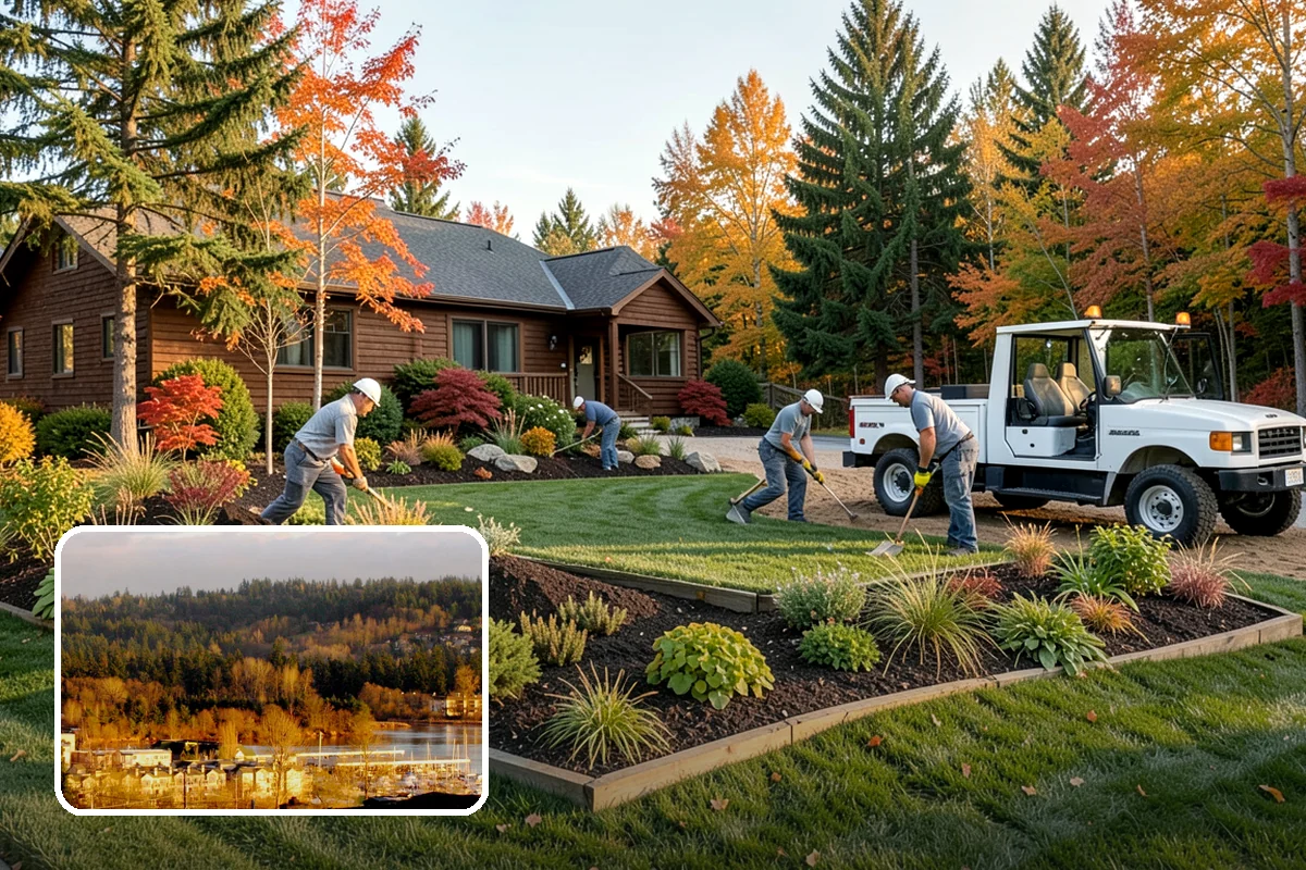 Landscape Renovation in Kenmore, King County, WA - Fresh, cohesive design that respects mature plantings