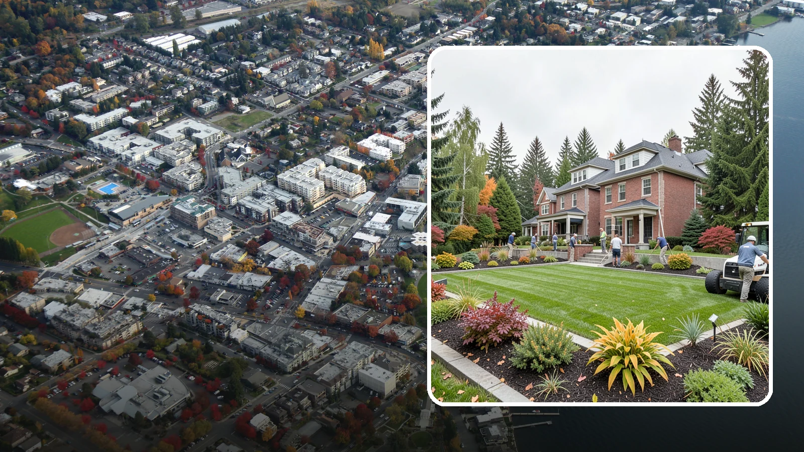 Landscape Renovation in Kirkland, King County, WA - We reimagine and rebuild tired, overgrown yards into cohesive landscapes suited to the Pacific Northwest.
