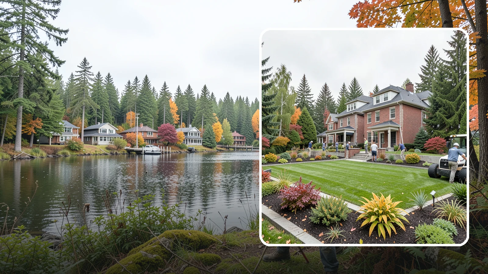 Landscape Renovation in La Conner, Skagit County, WA - We reimagine and rebuild tired, overgrown yards into cohesive landscapes suited to the Pacific Northwest.
