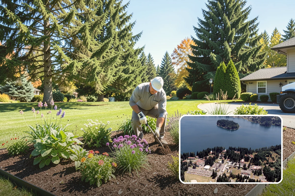 Landscape Renovation in Lakewood, Pierce County, WA - Fresh, cohesive design that respects mature plantings