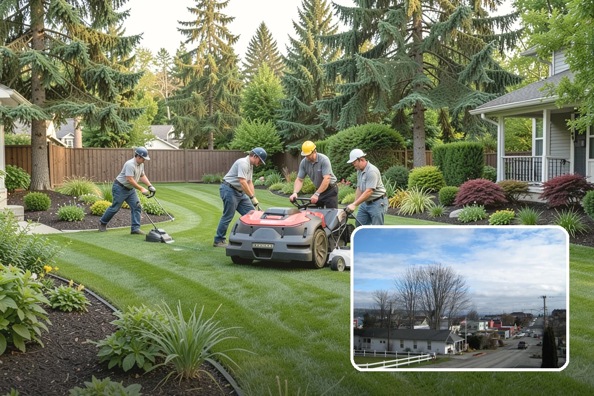 Landscape Renovation in Langley, Island County, WA - Fresh, cohesive design that respects mature plantings