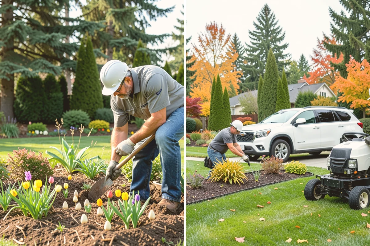 Landscape Renovation in Langley, Island County, WA - Walk the property and assess existing plantings and grade