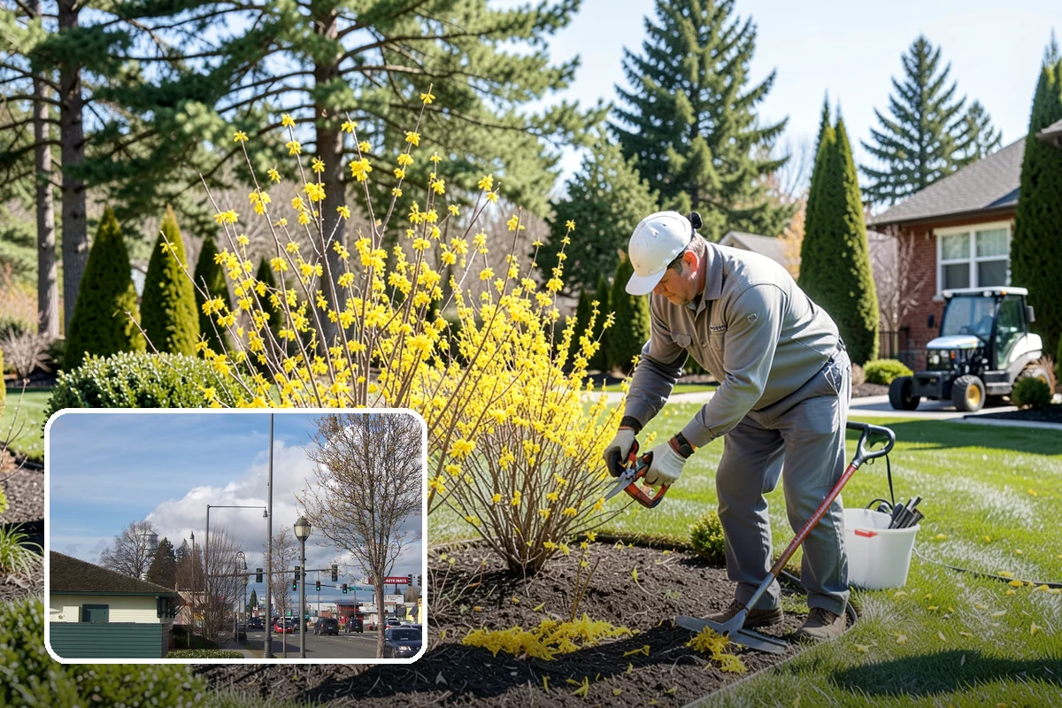 Landscape Renovation in Marysville, Snohomish County, WA - Fresh, cohesive design that respects mature plantings