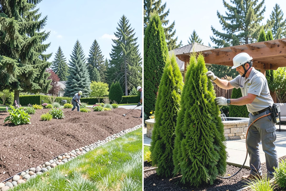 Landscape Renovation in Marysville, Snohomish County, WA - Walk the property and assess existing plantings and grade