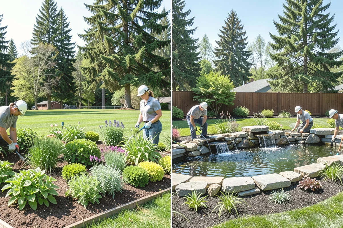 Landscape Renovation in Mercer Island, King County, WA - Walk the property and assess existing plantings and grade