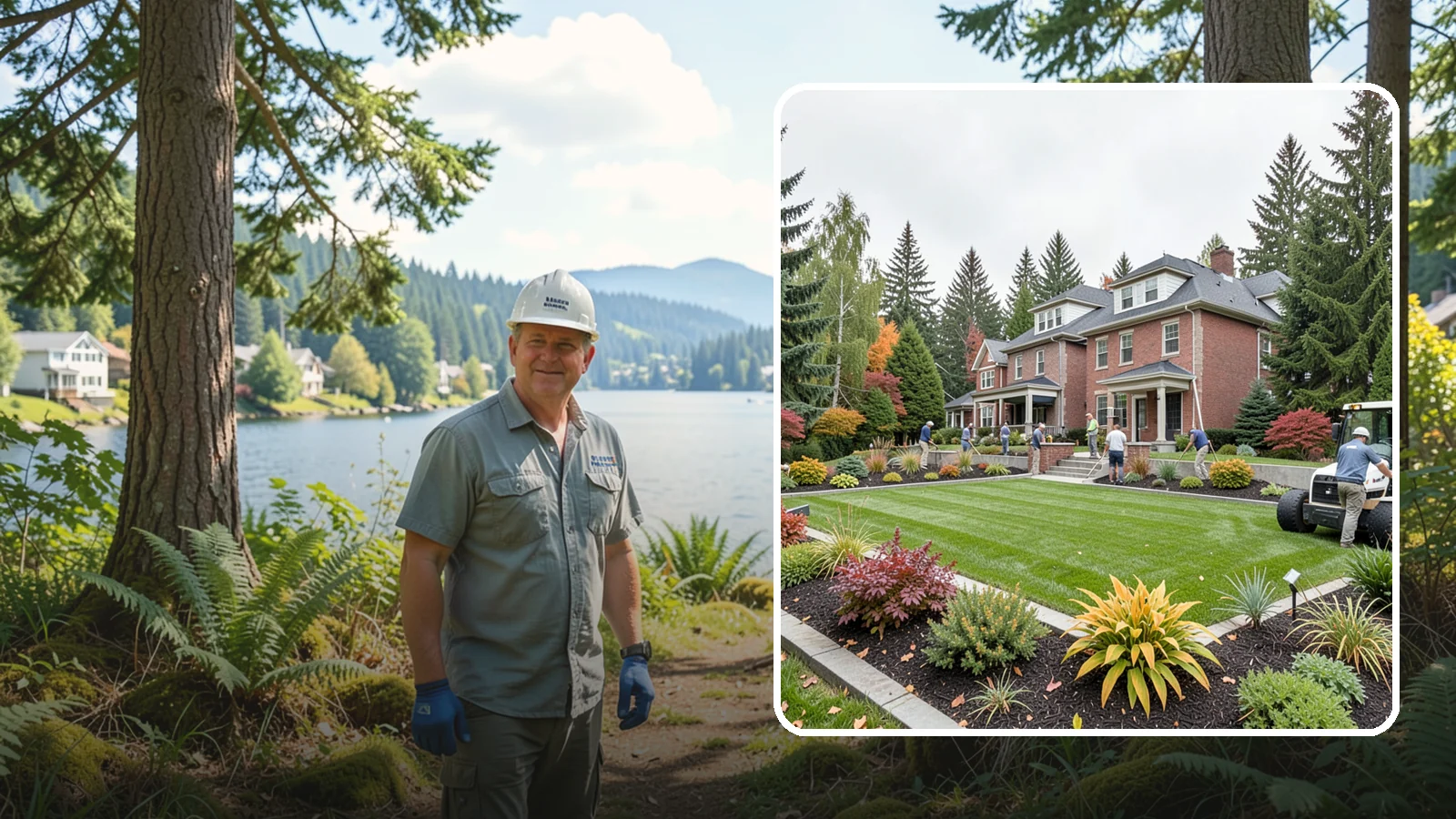 Landscape Renovation in Milton, King County, WA - We reimagine and rebuild tired, overgrown yards into cohesive landscapes suited to the Pacific Northwest.