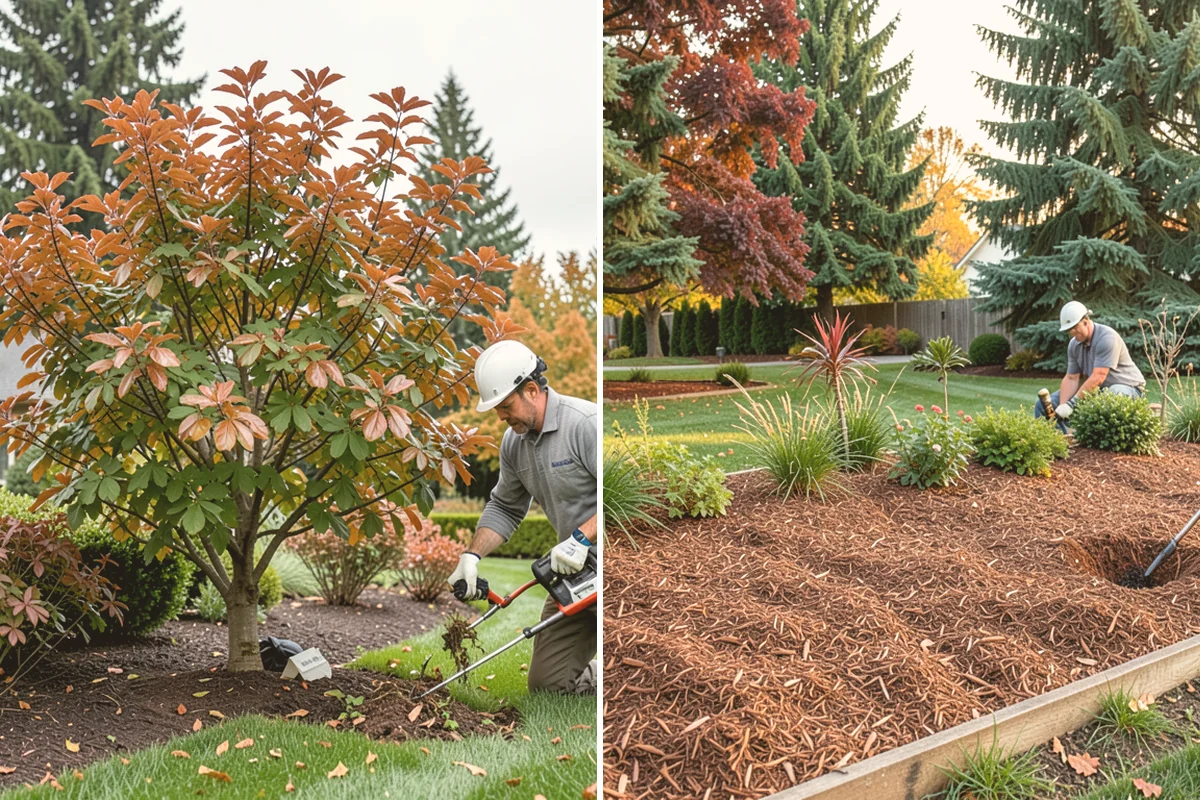 Landscape Renovation in Milton, King County, WA - Walk the property and assess existing plantings and grade