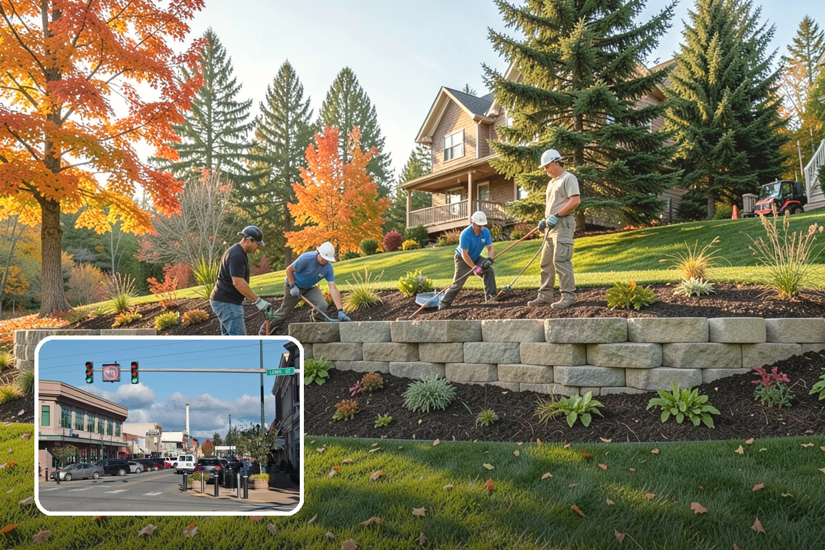 Landscape Renovation in Monroe, Snohomish County, WA - Fresh, cohesive design that respects mature plantings