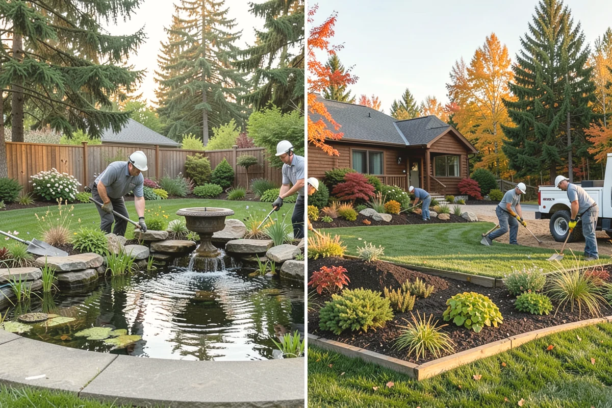 Landscape Renovation in Monroe, Snohomish County, WA - Walk the property and assess existing plantings and grade