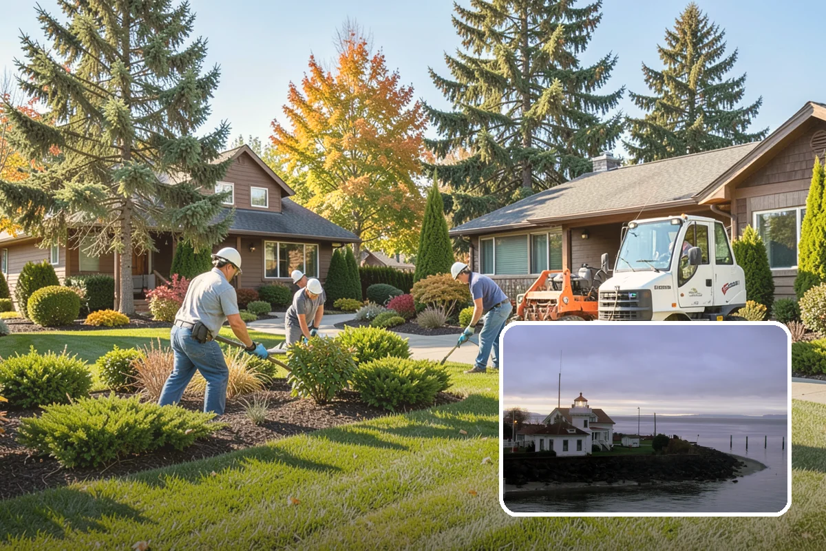 Landscape Renovation in Mukilteo, Snohomish County, WA - Fresh, cohesive design that respects mature plantings