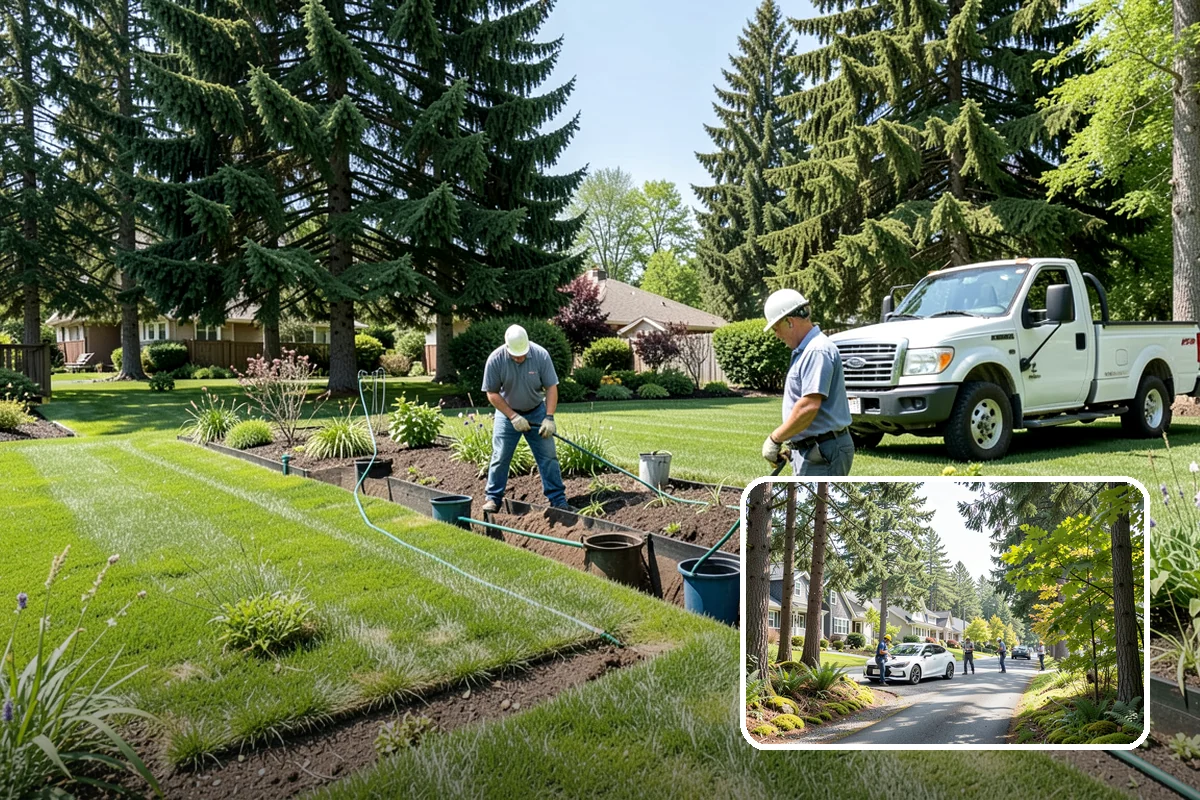 Landscape Renovation in Normandy Park, King County, WA - Fresh, cohesive design that respects mature plantings