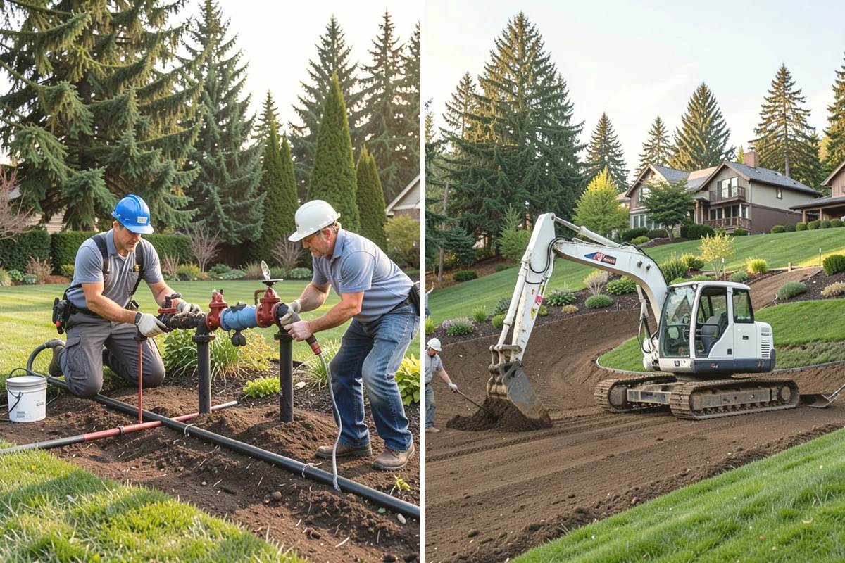 Landscape Renovation in North Bend, King County, WA - Walk the property and assess existing plantings and grade