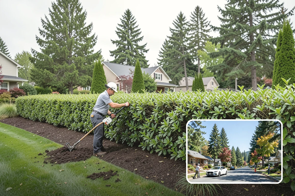 Landscape Renovation in Orting, Pierce County, WA - Fresh, cohesive design that respects mature plantings