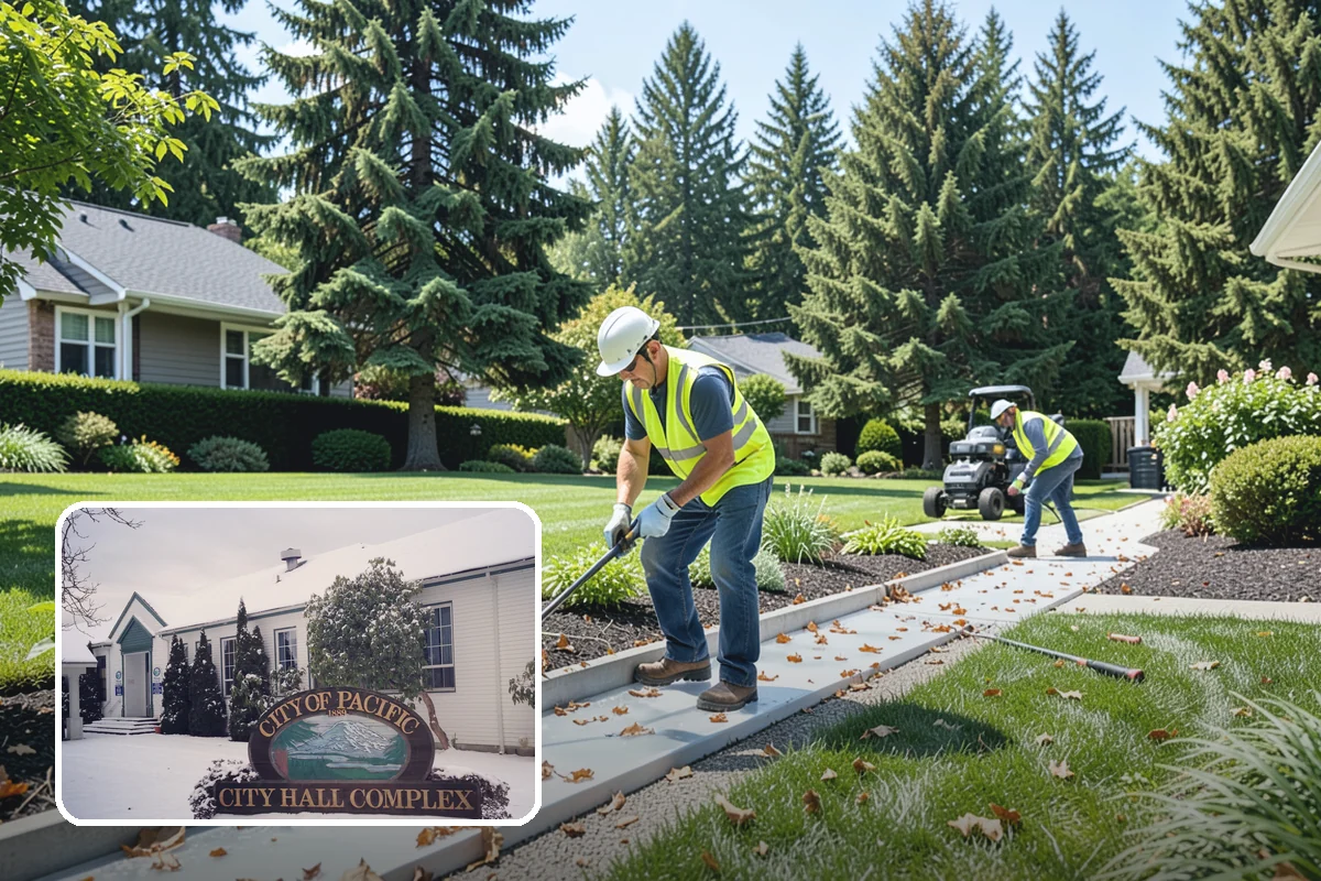 Landscape Renovation in Pacific, King County, WA - Fresh, cohesive design that respects mature plantings